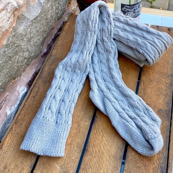 ✨SUPER LONG THI HI KNIT CABLE SOCK 24” TO HEEL - Picture 5 of 9